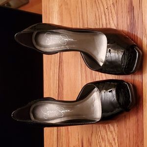Patent leather heels